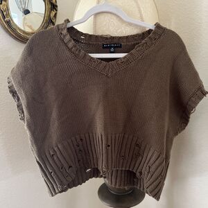 Sweater Short Sleeve Top- Medium
